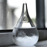 Barómetro de 30 ml Gota transparente Cristal de tormenta Gota de agua Pronóstico de tormenta Pronóstico del tiempo Monitor de botella Barómetro Decoración para el hogar