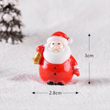 Casa de muñecas Miniatura Árbol de Navidad Muñeco de nieve Caja de regalo Decoración Adorno Trineo Micro Paisaje Escena de nieve Decoración navideña para el hogar