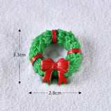 Casa de muñecas Miniatura Árbol de Navidad Muñeco de nieve Caja de regalo Decoración Adorno Trineo Micro Paisaje Escena de nieve Decoración navideña para el hogar