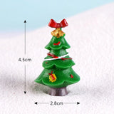 Casa de muñecas Miniatura Árbol de Navidad Muñeco de nieve Caja de regalo Decoración Adorno Trineo Micro Paisaje Escena de nieve Decoración navideña para el hogar