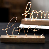 Estatuillas decorativas para el hogar Adornos Lámpara LED Luz Letras de AMOR Sala de estar Diseño de dormitorio Decoración Regalo de cumpleaños de San Valentín