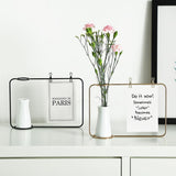 Hierro creativo Línea Tiesto Planta florero soporte postal Clip Holder Decoración NUEVO