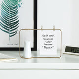Hierro creativo Línea Tiesto Planta florero soporte postal Clip Holder Decoración NUEVO