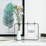 Hierro creativo Línea Tiesto Planta florero soporte postal Clip Holder Decoración NUEVO